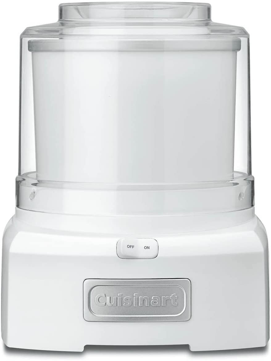 Cuisinart Ice Cream Maker Machine, 1.5 Quart Sorbet, Frozen Yogurt Maker, Double Insulated, White... | Amazon (US)