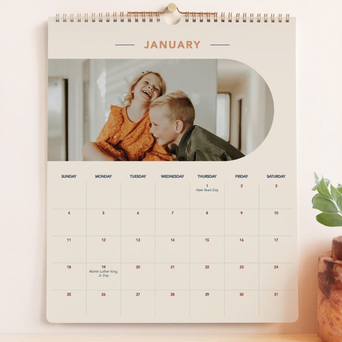 "Ovalon" - Customizable Photo Calendars in Blue by Alex Roda. | Minted