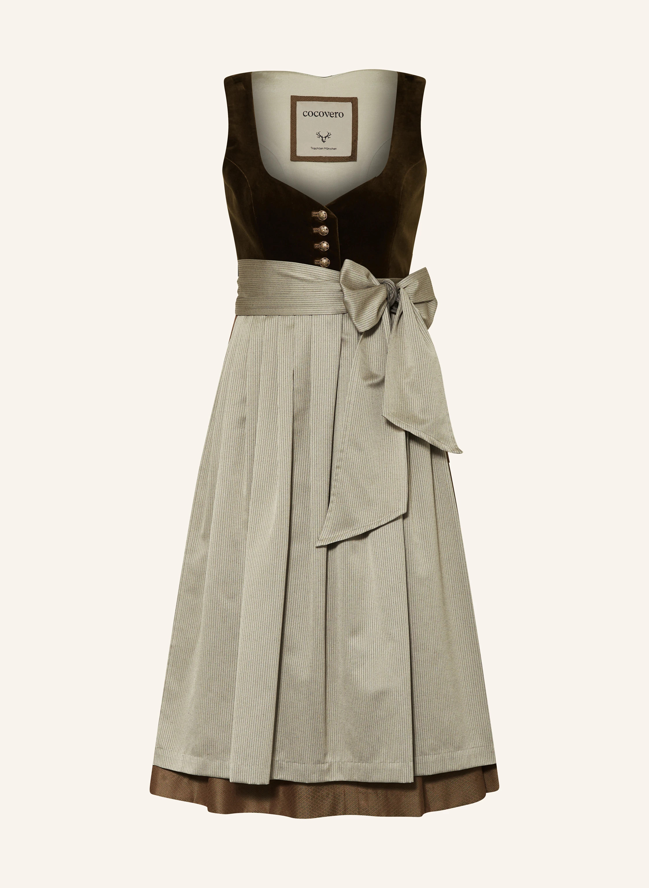 CocoVero Dirndl JANNI in dunkelgrün/ khaki | Breuninger (DACH)