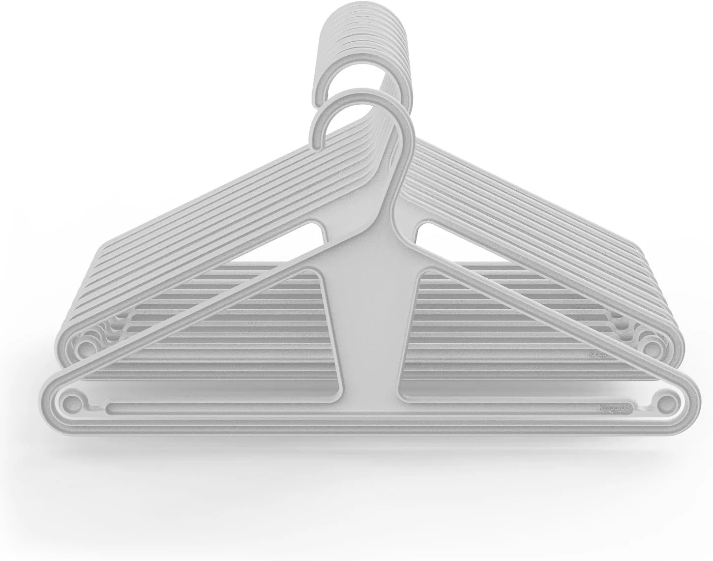 Kangaroo™ 100% Recycled High-Strength Clothing Hanger, Pants, Shirt, Jacket - Patented (Oatmilk... | Walmart (US)