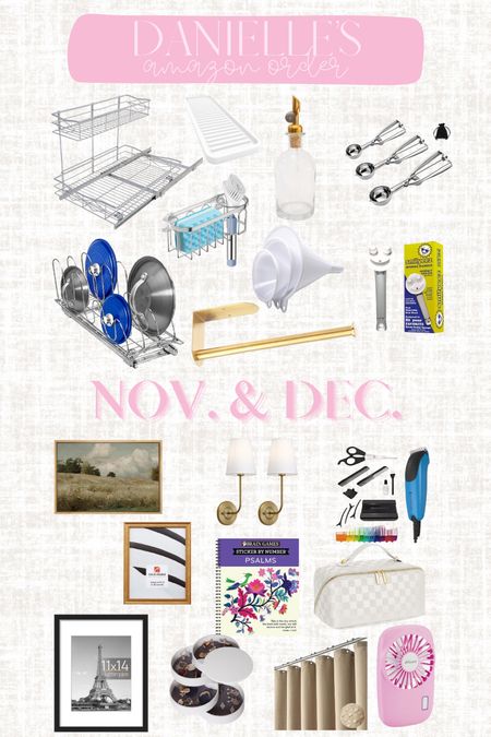 My Amazon Order for Nov. & Dec.! • Amazon finds, kitchen organization, kitchen decor, home decor, organization, cosmetic bag • 

#LTKfindsunder100 #LTKfindsunder50