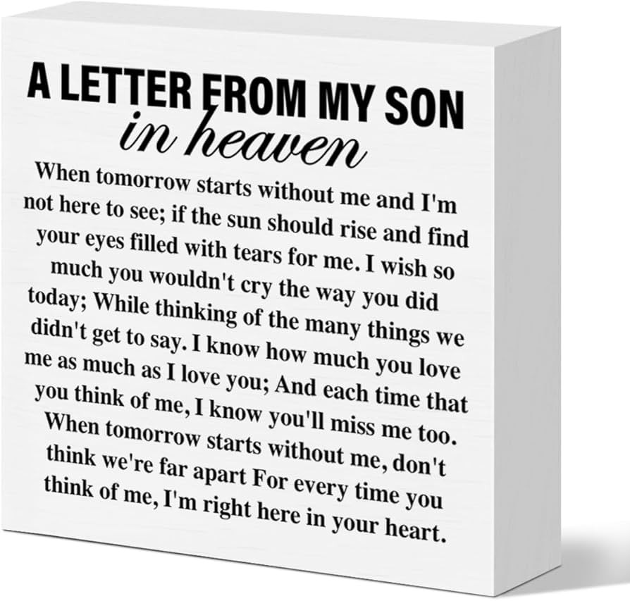 Memorial Sympathy Gifts for Loss of Son, Memorial Gifts for Loss of Loved One Son Bereavement Con... | Amazon (US)