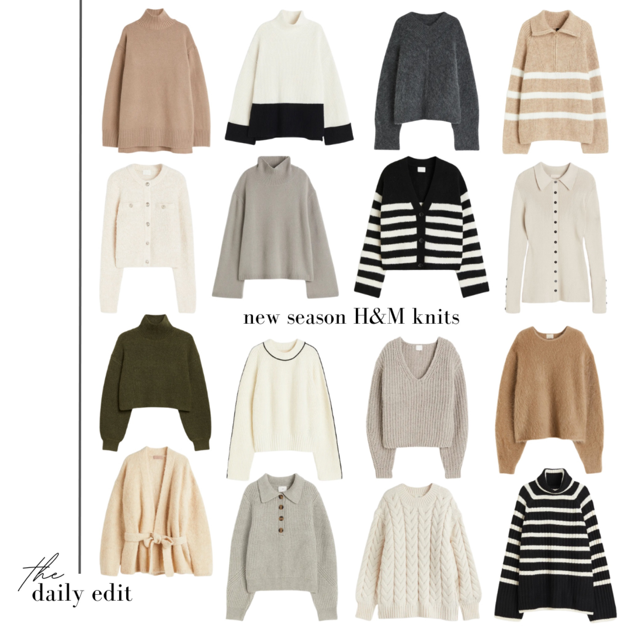 New season knitwear from H&M that I’ve got my eye on 😍🍂✨

H&M new in, hmxme, new season knitwear, cosy knits, cosy outfits, autumn wardrobe, transitional style, autumn outfit inspiration, striped knit, cashmere jumper, camel jumper, grey knitwear, what to wear today, the daily edit, wrap jumper, cardigan, top picks, virtual stylist, casual outfits, autumn look, casual smart, day to night

#LTKstyletip #LTKeurope #LTKSeasonal