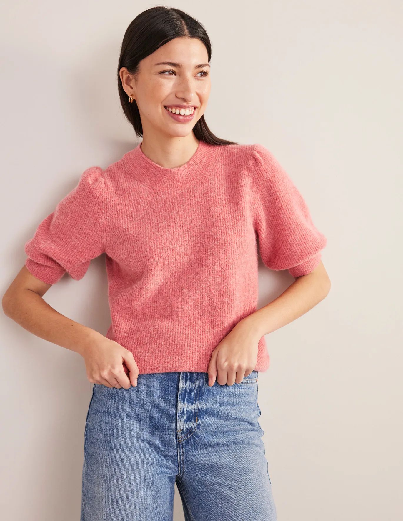 Ribbed Fluffy Tee | Boden (US)