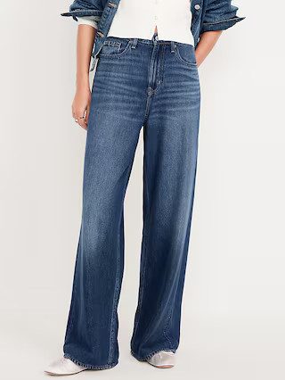 High-Waisted Baggy Wide-Leg Jeans | Old Navy (US)