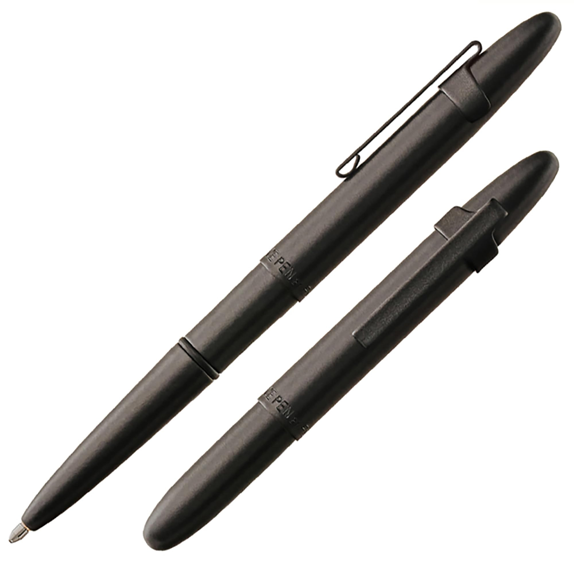 Fisher Space Pen Bullet Pen, Ballpoint, Black Ink, Matte Black, Pocket Clip, Gift Box, Made in th... | Amazon (US)