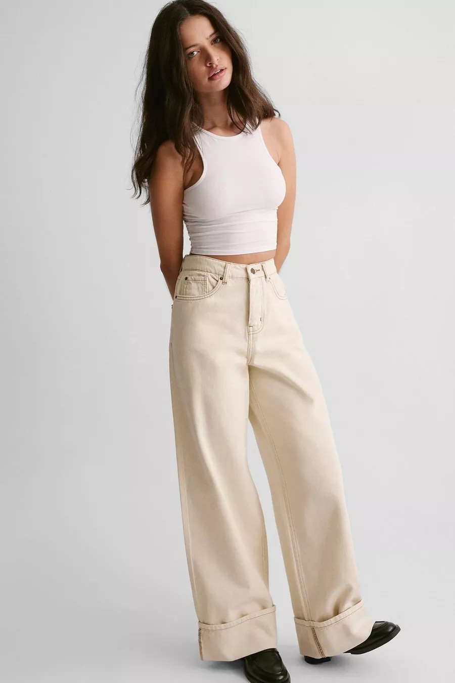 The Denim Turn Up Jeans | Nasty Gal US