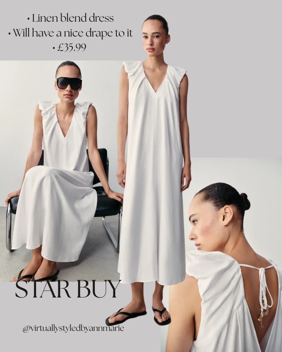 Affordable white summer dress linen blend

#LTKuk #LTKsummer #LTKdresses