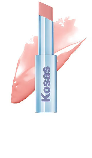Kosas Wet Stick Moisture Lip Shine in Baby Rose. | Revolve Clothing (Global)