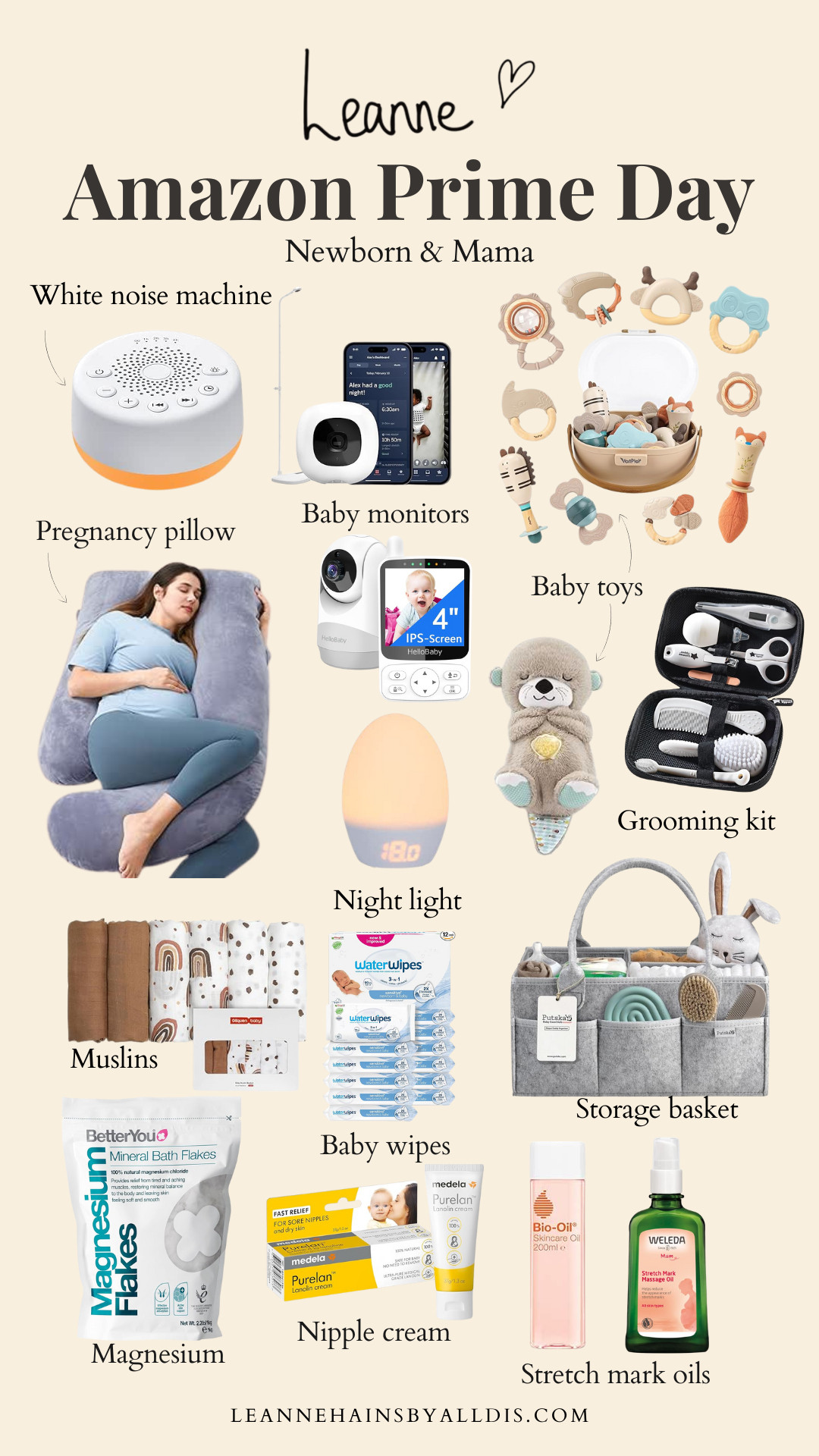 Amazon Prime Day, mama & newborn, Nipple cream, Stretch mark oils, Magnesium flakes, Pregnancy pillow, Baby monitors, Baby toys 0-6 months, Baby grooming kit, Baby wipes, Night light, Baby toy, Storage basket, Muslins, White noise machine 

 #LTKxAmazon #LTKuk #LTKbaby
