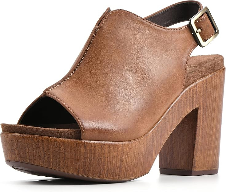 WHITE MOUNTAIN Shoes Alfie Women's Clog Platform Heel | Amazon (US)