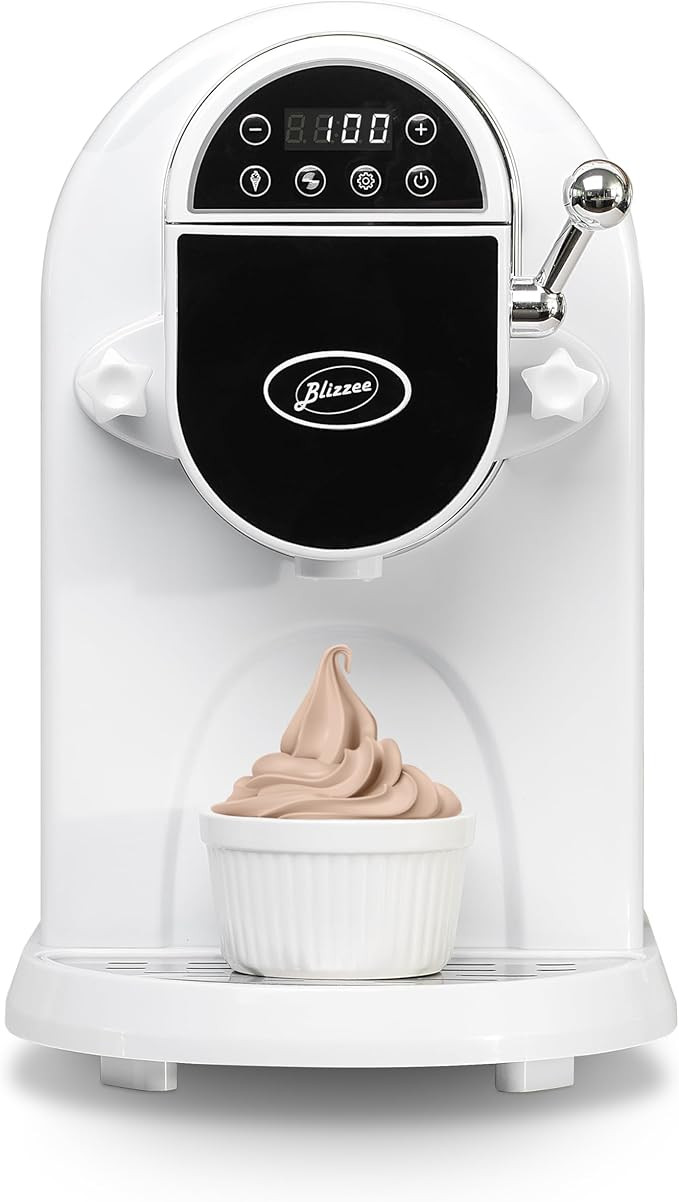 Soft Serve Ice Cream Machine 1.25Qt | No Pre-Freezing Automatic Ice Cream Maker | Built-In Compre... | Amazon (US)