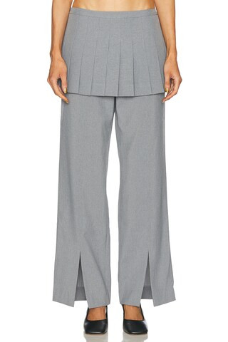 Sandy Liang Lichi Pant in Grey | FWRD 