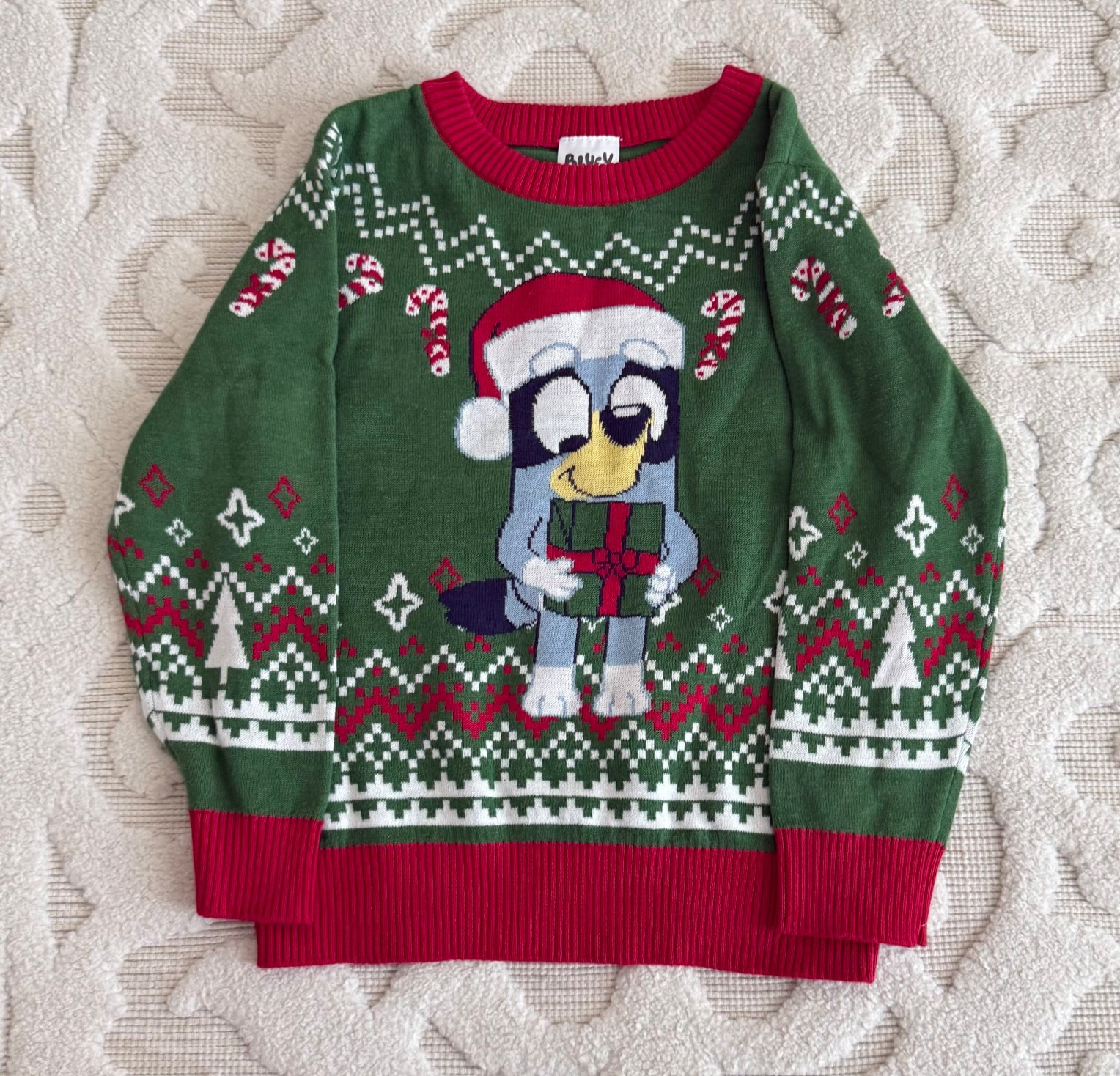 Festive Bluey Christmas sweater for toddlers - cozy, cute, and perfect for holiday outfits, Christmas photos, winter gift ideas, and matching family looks. Great toddler Christmas sweater for Bluey fans, on sale for Black Friday cyber Monday gift ideas for kids 

#LTKHoliday #LTKKids #LTKGiftGuide