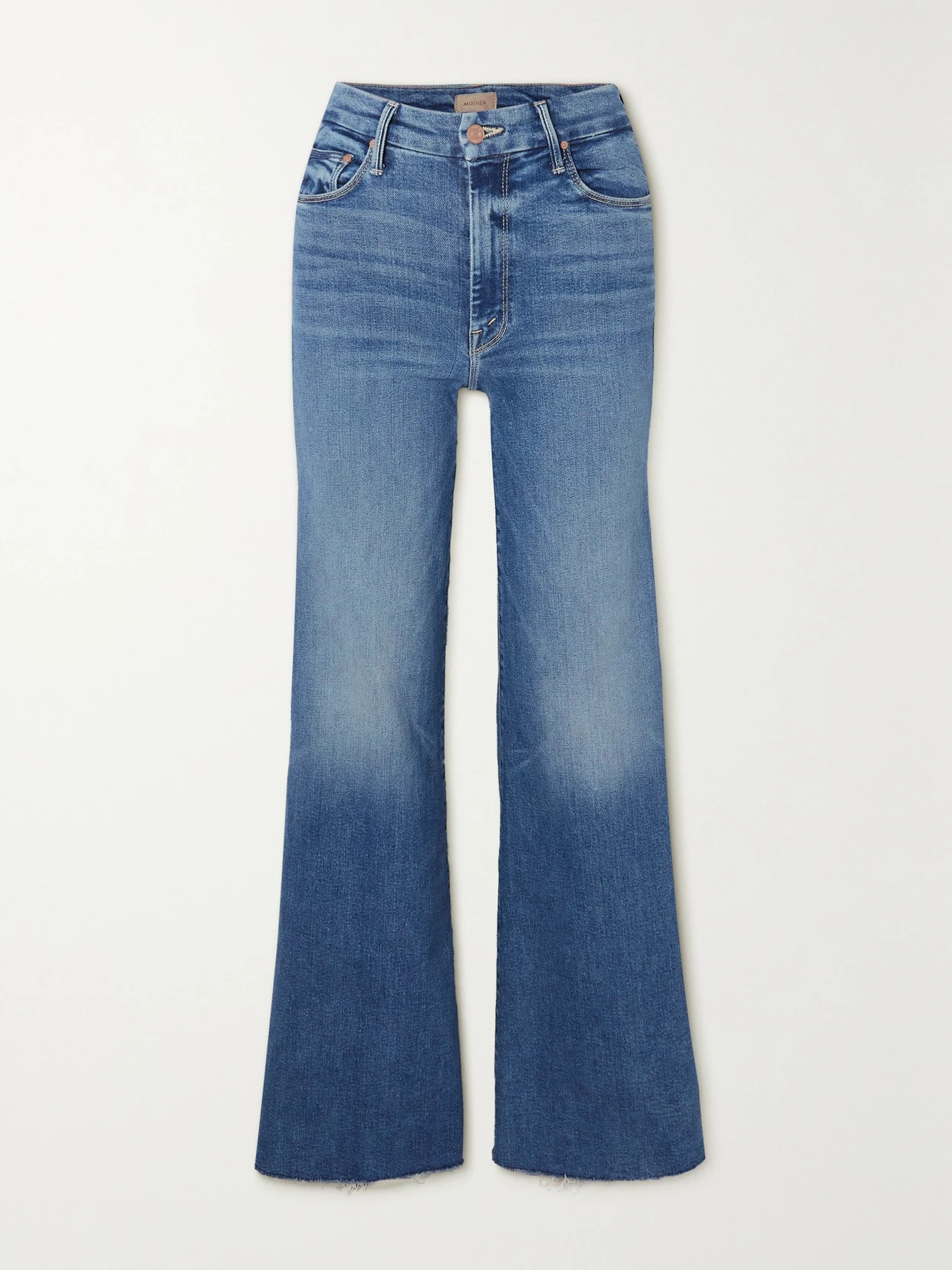 Mother - The Roller Mid-rise Straight-leg Jeans - Blue | NET-A-PORTER (US)