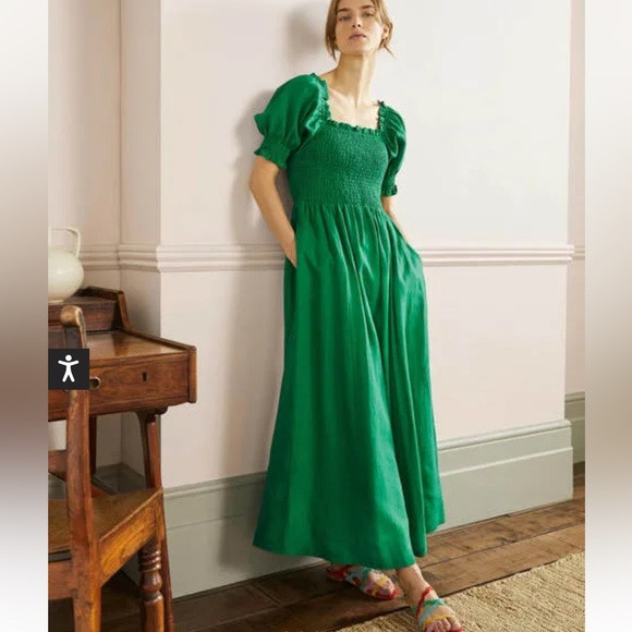 Boden smocked bodice midi dress | Poshmark