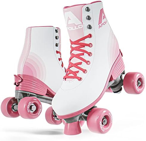 APOLLO Roller Skates Women - Retro Skates for Women and Girls - Size Adjustable Womens Quad Skates w | Amazon (US)