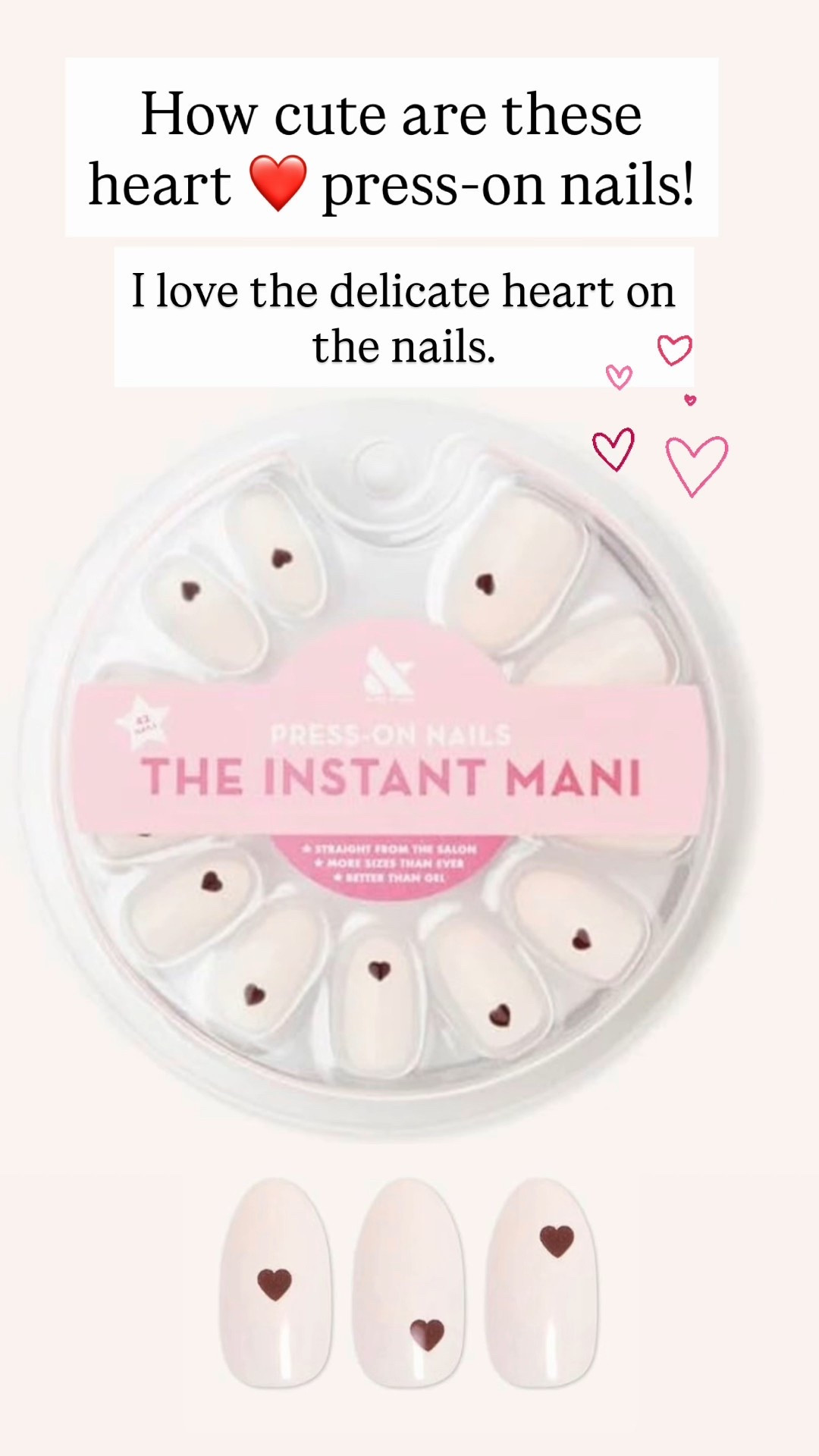 Cutest heart press-on nails for Valentine’s Day ❤️🩷

#LTKValentine #LTKBeauty
