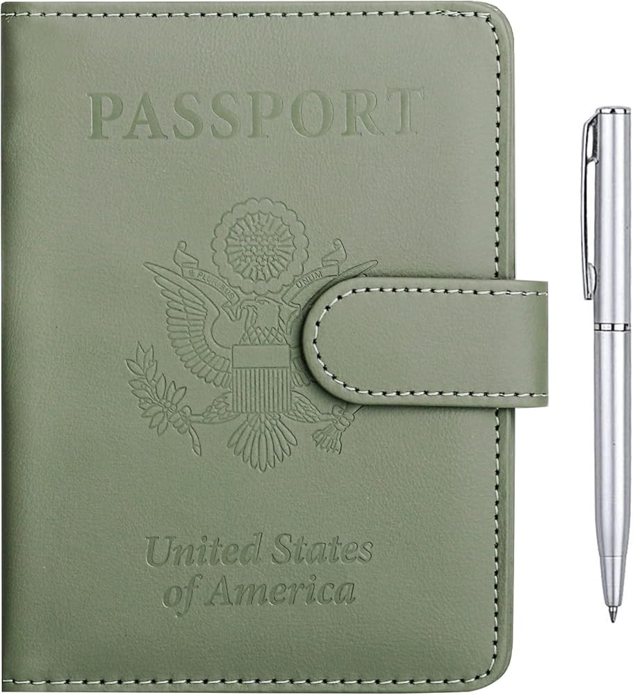 TIGARI Passport Holder Wallet, Travel Essentials Passport and Vaccine Card Holder Combo, Leather ... | Amazon (US)