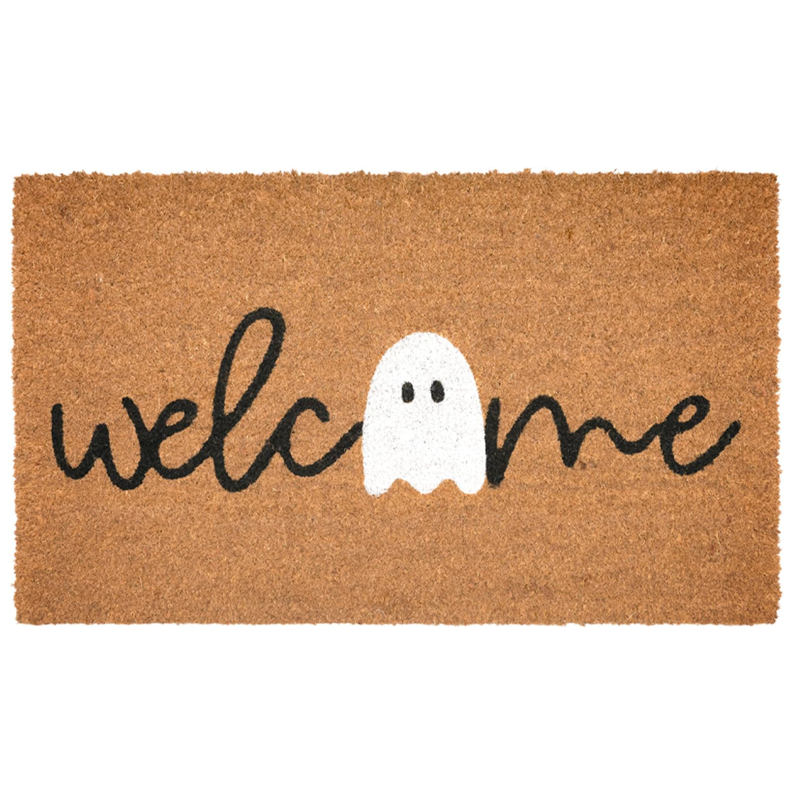 Halloween Welcome Door Mat - 30"x17" Welcome Ghost Coir Front Doormat with Anti-Slip PVC Backing,... | Amazon (US)
