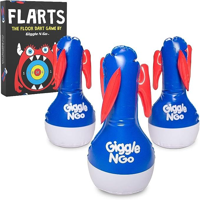 Giggle N Go Outdoor Games for Kids, Adults & Family - The Original Flarts Floor and Yard Darts Ga... | Amazon (US)