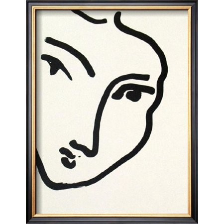 Nadia au Menton Pointu, 1948 Framed Art Print Wall Art  By Henri Matisse - 13x17 | Walmart (US)