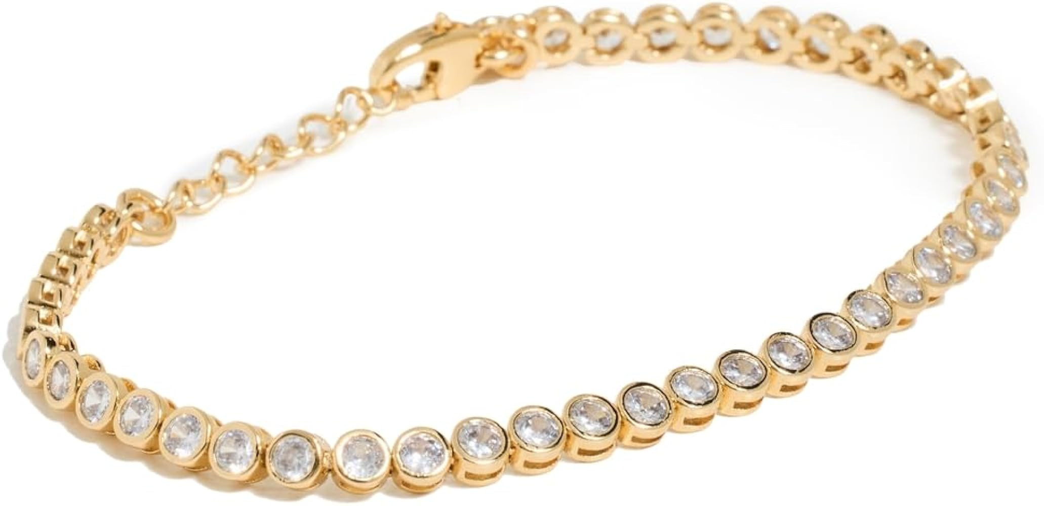 Madewell Women's The Tennis Collection Bezel Set Crystal Bracelet | Amazon (US)