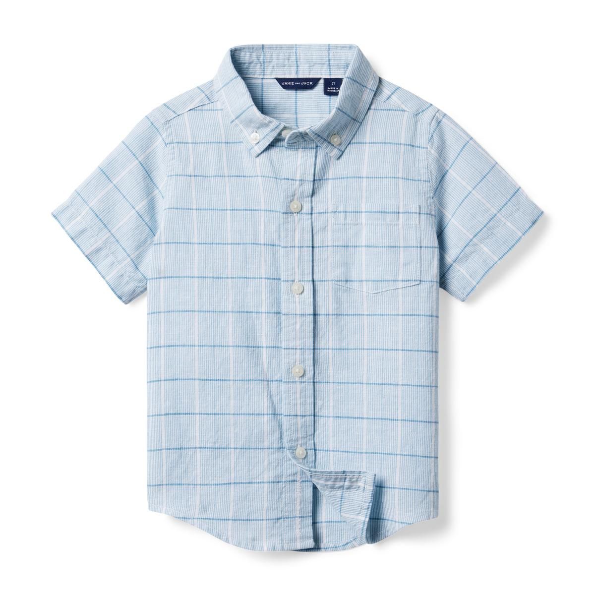 The Plaid Linen-Cotton Shirt | Janie and Jack