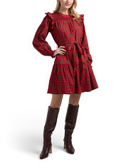 Blackwatch Smocked Yoke Mini Dress | Clothing | Marshalls | Marshalls