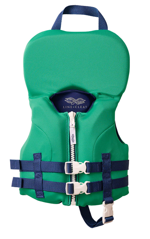 Green USCG Infant Life Jacket | Line + Cleat