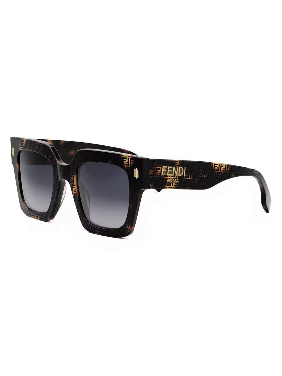 Fendi Roma 50MM Square Sunglasses | Saks Fifth Avenue