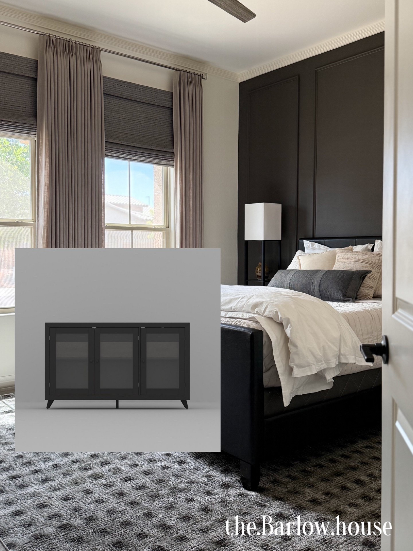 New cabinet for this room. Will give the room good display storage with room for the tv to go above it on the wall 

Room make over 
Masculine room 
Moody room 
Cabinet with drawers and glass doors 
Target finds 
Bedroom 

#LTKSaleAlert #LTKKids #LTKHome