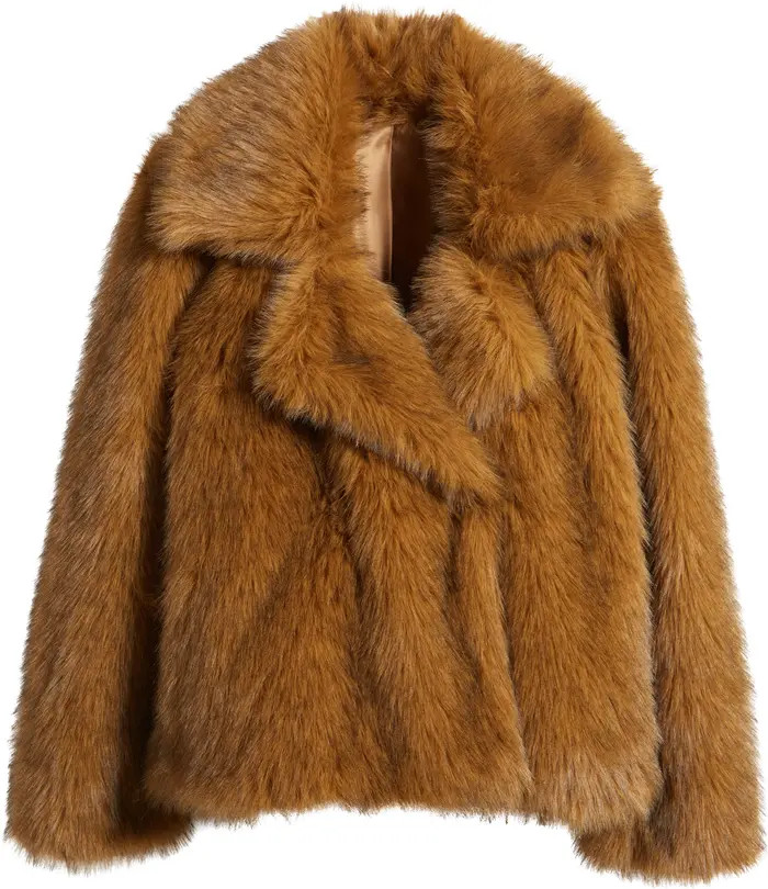 Open Edit Faux Fur Coat | Nordstrom | Nordstrom