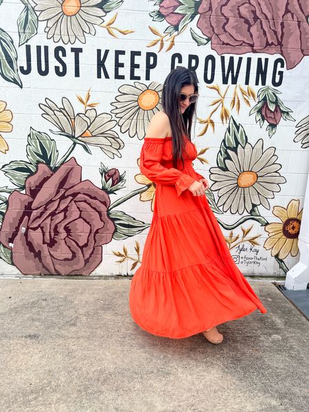Summer dress. Orange dress. 

#LTKFindsUnder50 #LTKSeasonal #LTKTravel