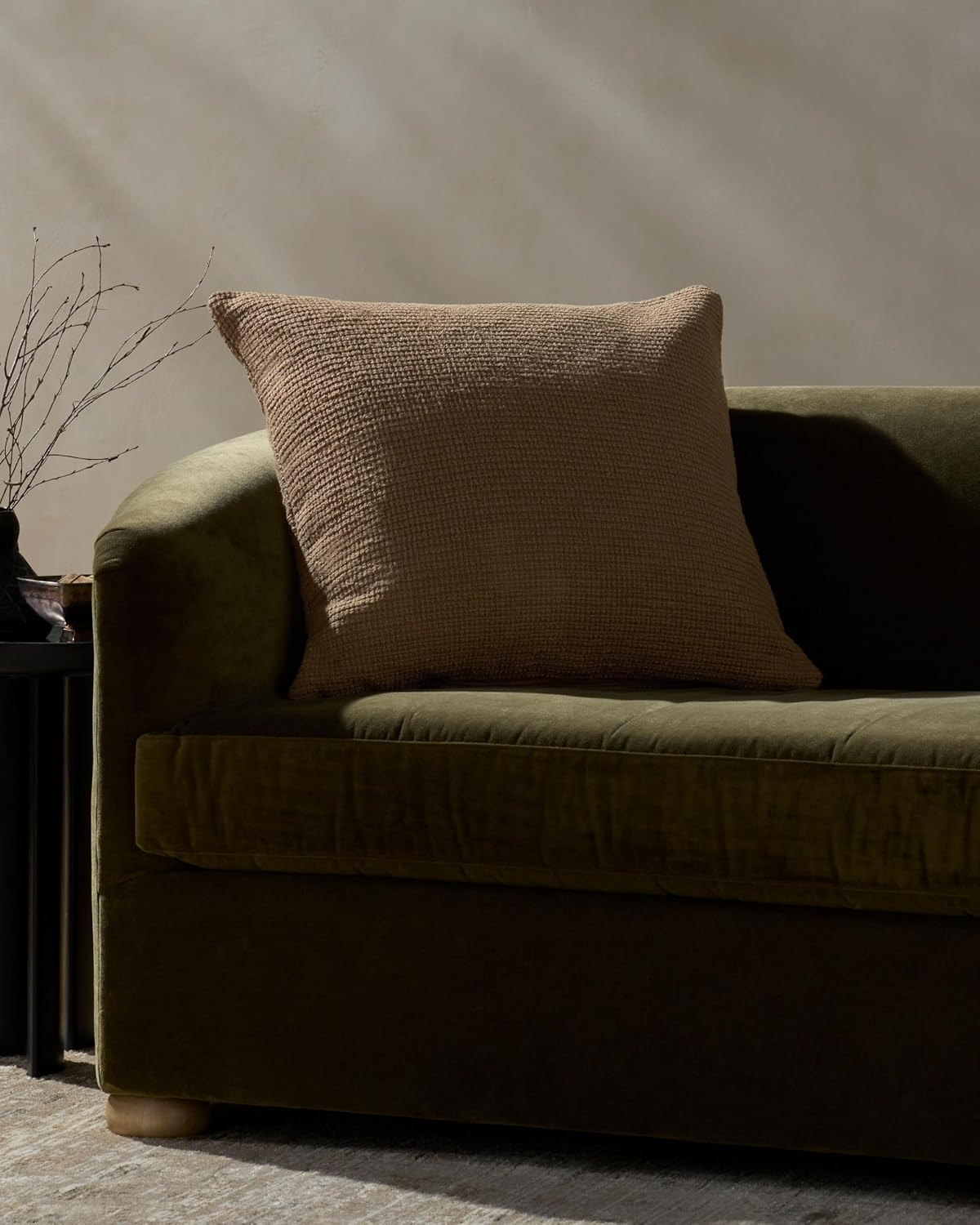 Loloi Jeremiah Brent Bedford Brown 24'' x 24'' Cover Only Pillow | Amazon (US)