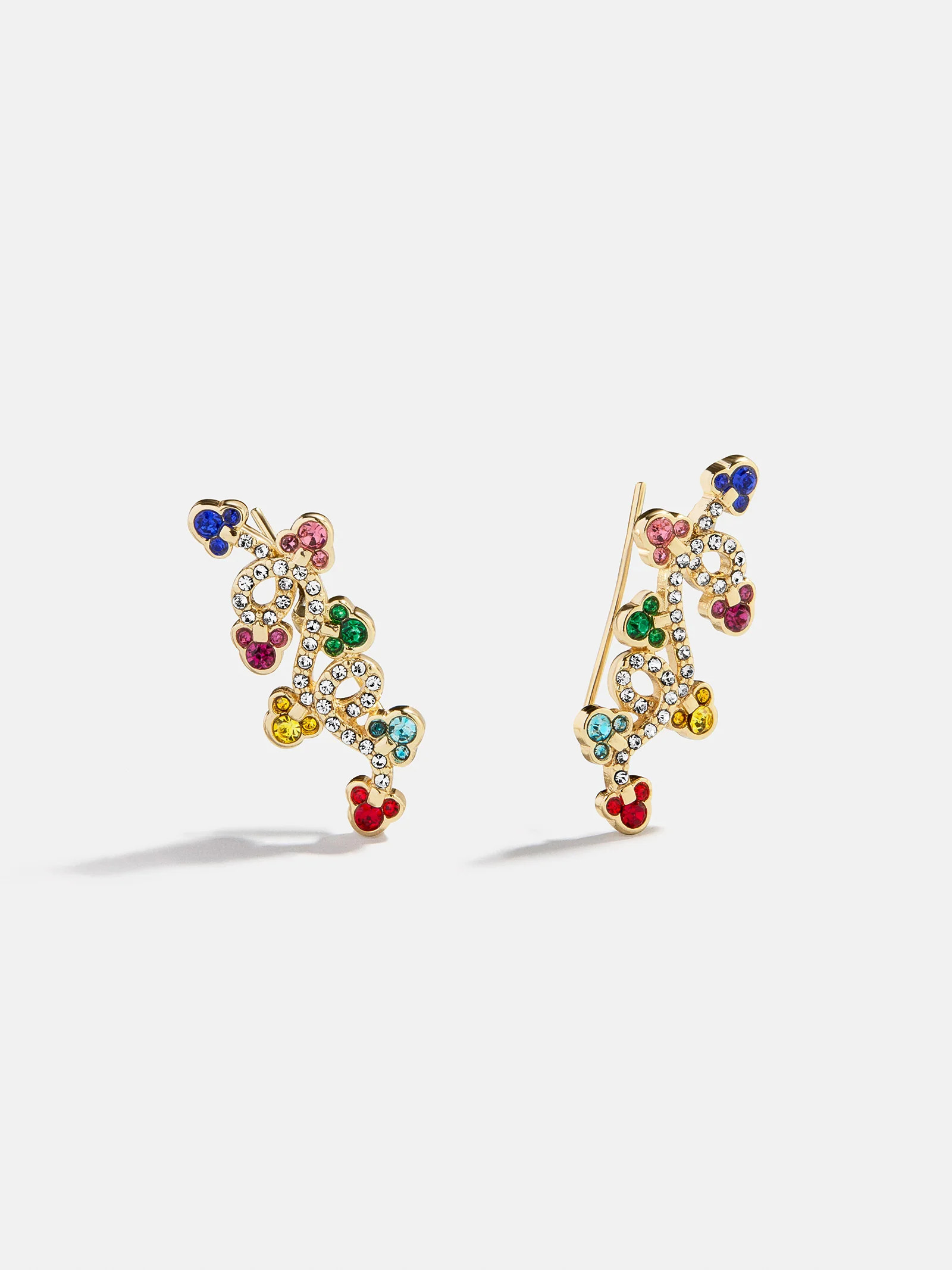 Disney Mickey Mouse Christmas Lights Crawler Earrings - Holiday Lights | BaubleBar