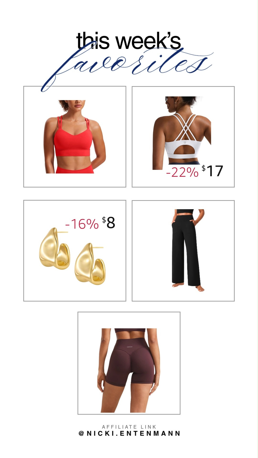 Discover my favorite picks for an active lifestyle! From workout gear to stylish accessories, everything you need for a balanced routine. #ActiveLiving #AmazonFinds #FitnessGear #FashionJewelry 

 #LTKootd #LTKfitnessgoals #LTKActive