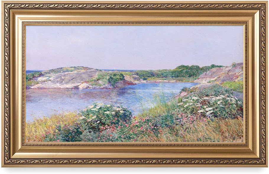 DECORARTS - The Little Pond, Appledore by Childe Hassam, Giclee Print on Canvas. Ready to Hang Fr... | Amazon (US)