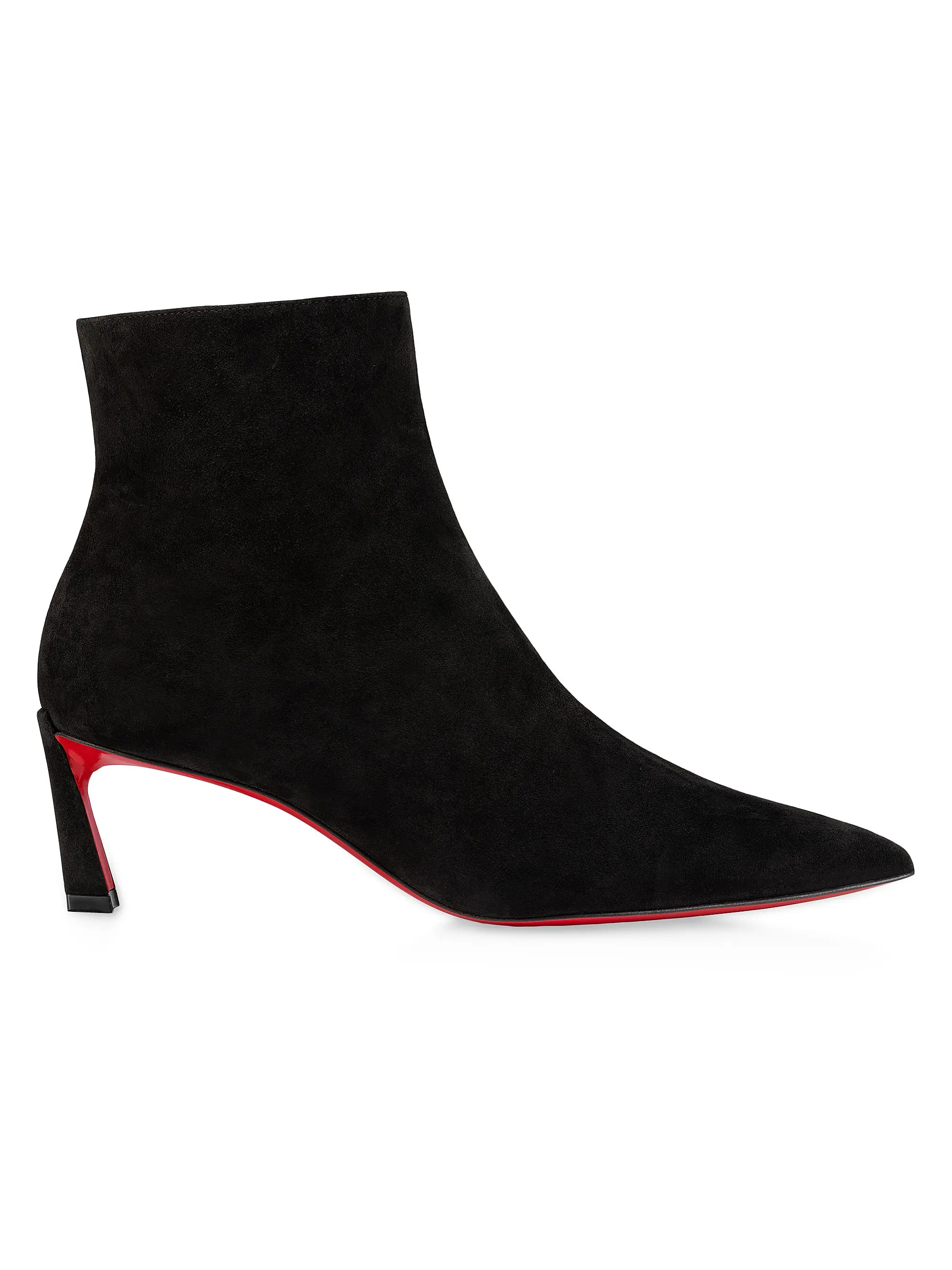 Shop Christian Louboutin Condora Zipped Booties | Saks Fifth Avenue | Saks Fifth Avenue