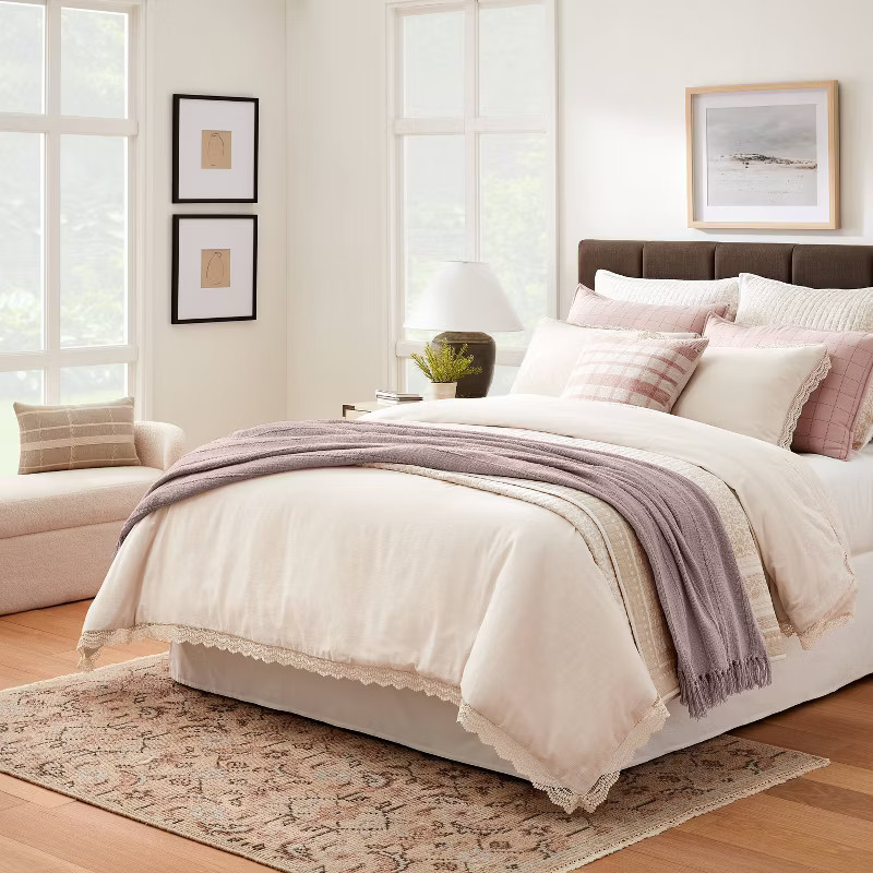 60"x86" Oversized 100% Cotton Bed Throw - Threshold™ designed with Studio McGee | Target