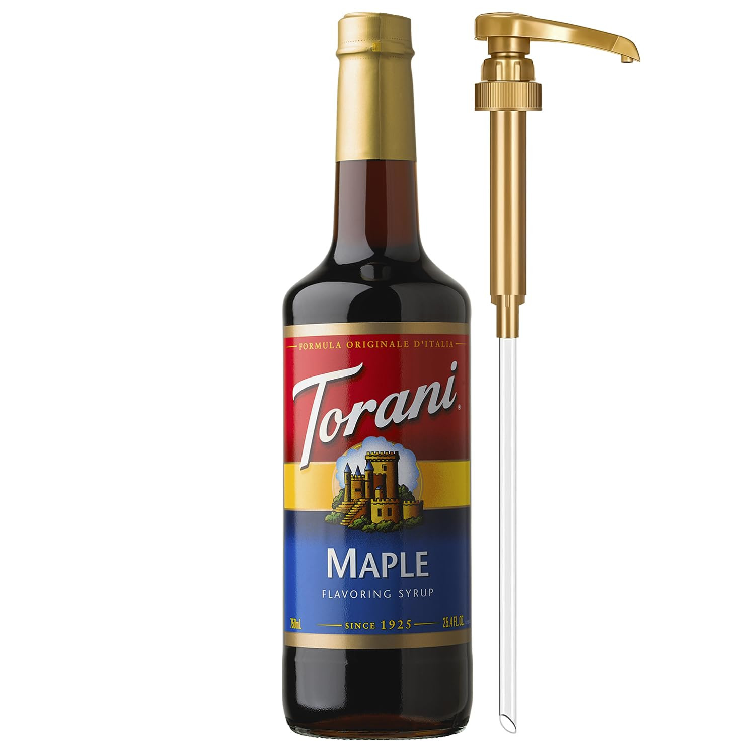 Torani Coffee Syrup, Maple Flavoring for Drinks, Glass Bottle with Pump Included, 25.4 Fl Oz | Amazon (US)