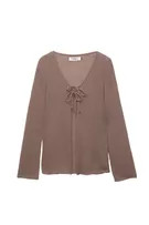 Cardigan with ties | PULL and BEAR UK