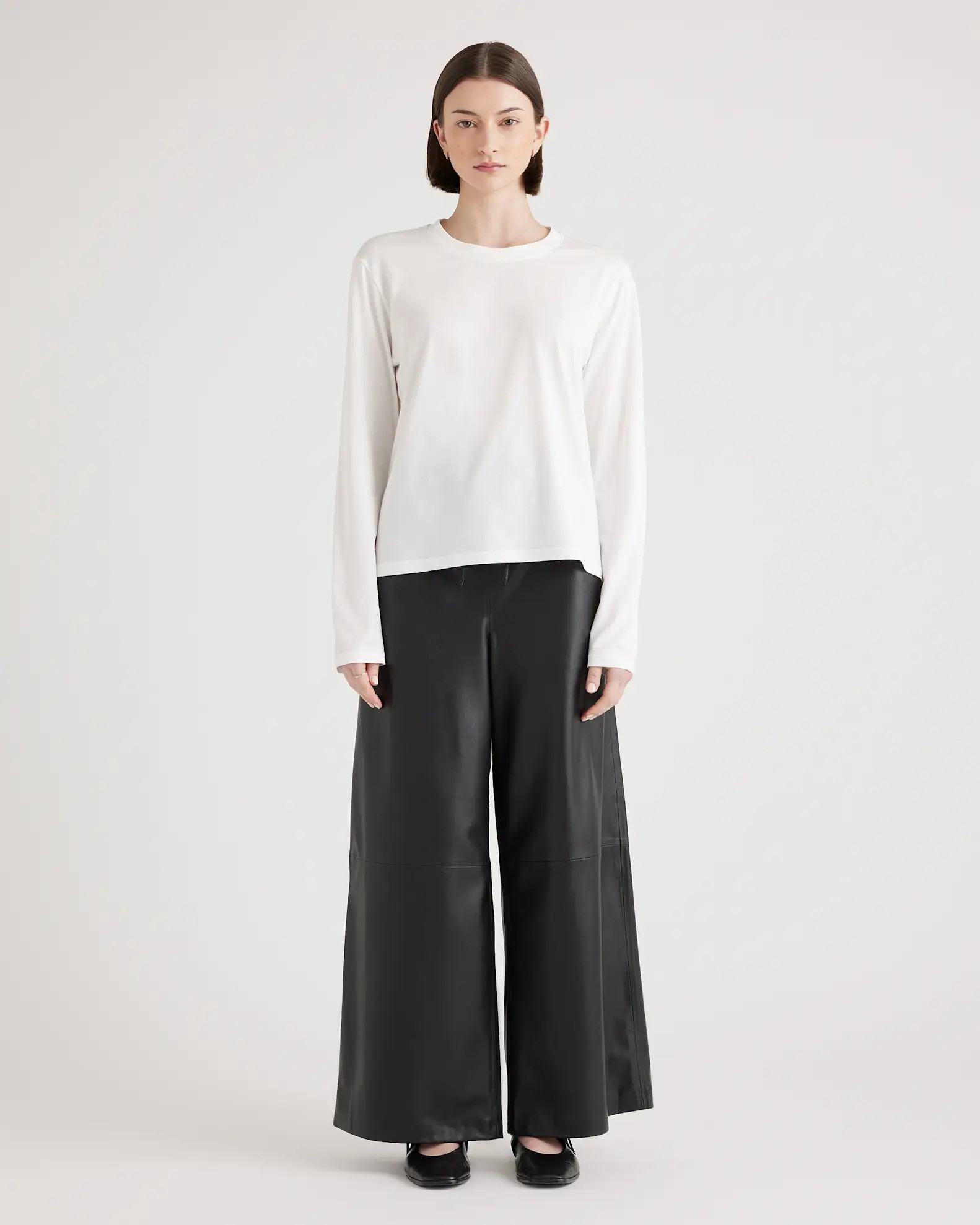 Cotton Modal Relaxed Long Sleeve Tee | Quince