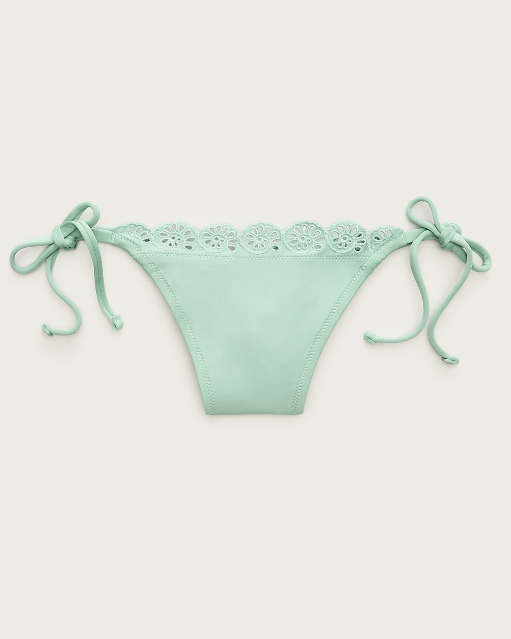 Eyelet string bikini bottom in Classic Sculpt™ | J. Crew US