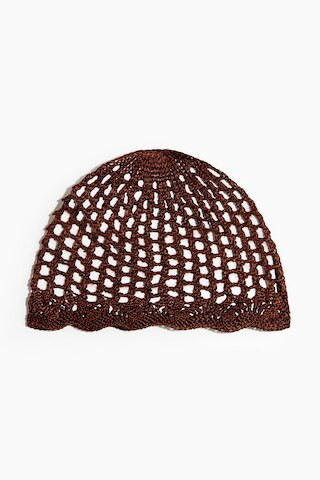 H & M - Crochet-Look Hat - Brown | H&M (US + CA)