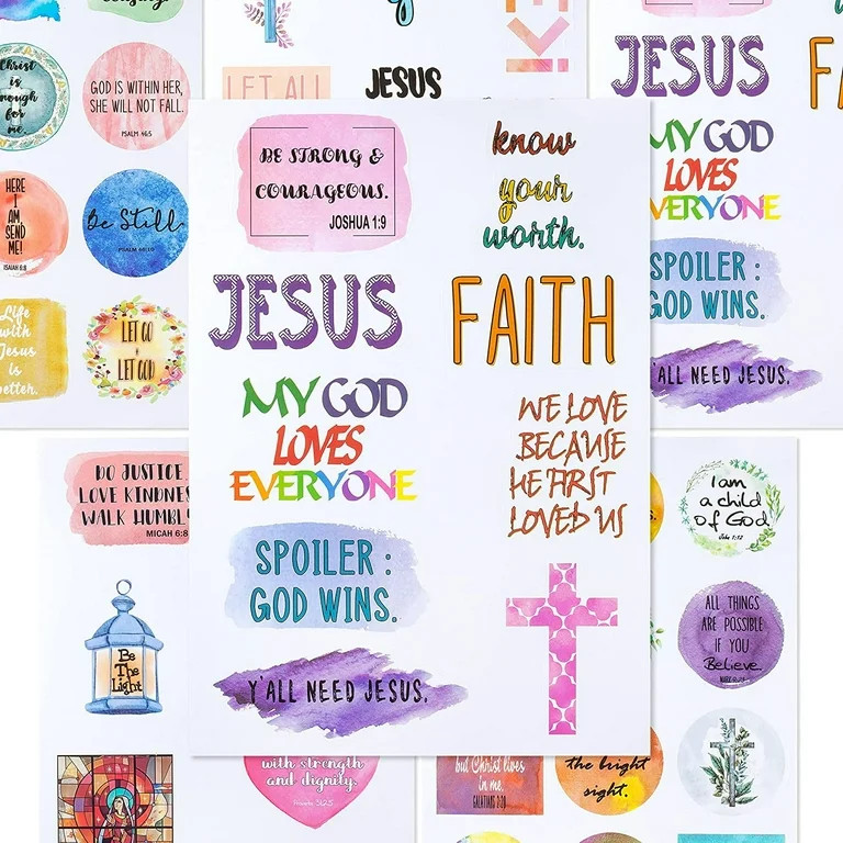 Mr. Pen- Christian Stickers, 49 pcs, Religious Stickers, Jesus Stickers, Bible Stickers, Assorted... | Walmart (US)