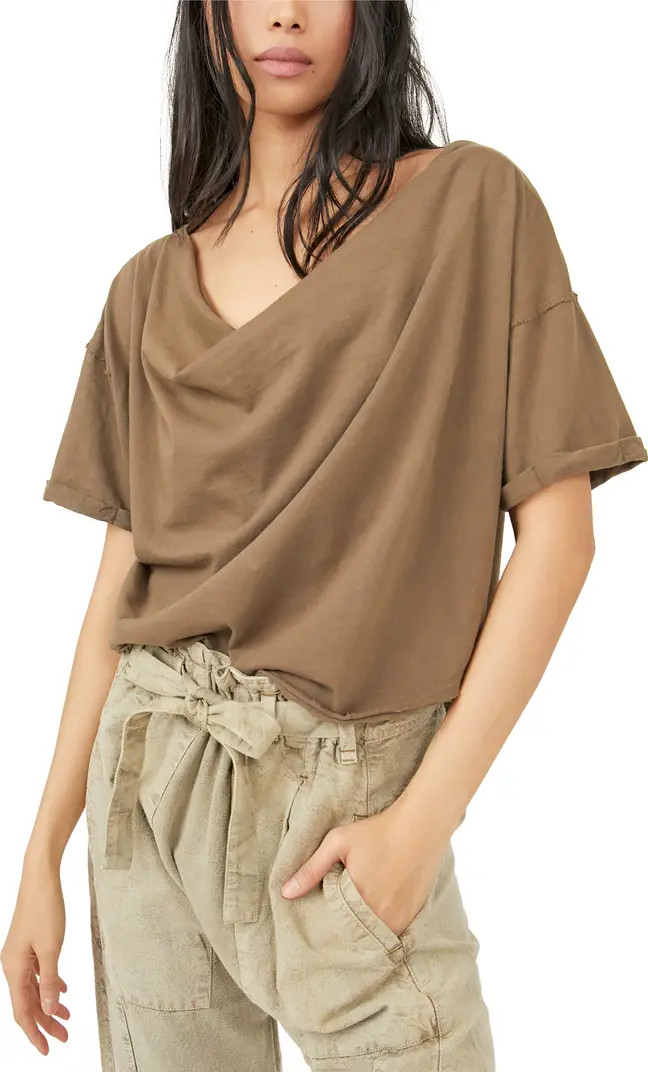 Free People Women's Just Chill Cowl Neck T-Shirt | Nordstrom | Nordstrom