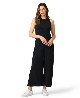 Cable & Gauge Sleeveless Top & Cropped Wide Leg Pant Matching Set - Macy's | Macy's