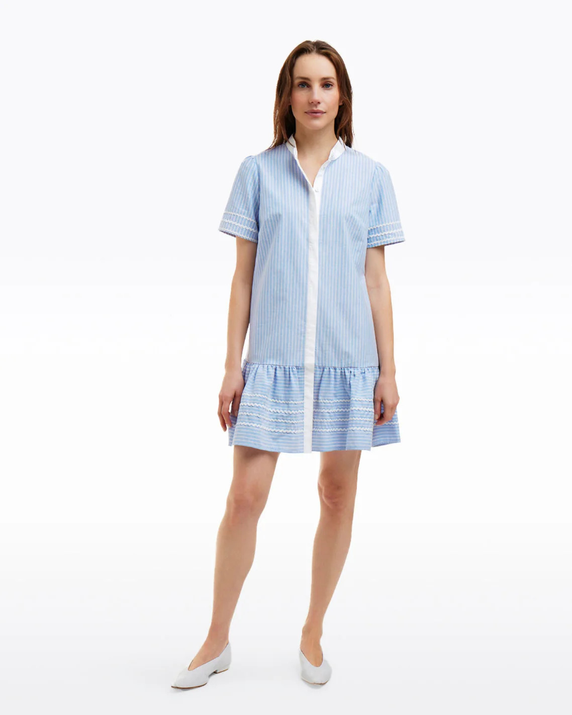 Molly Mini Dress in Oxford Shirting | Draper James (US)