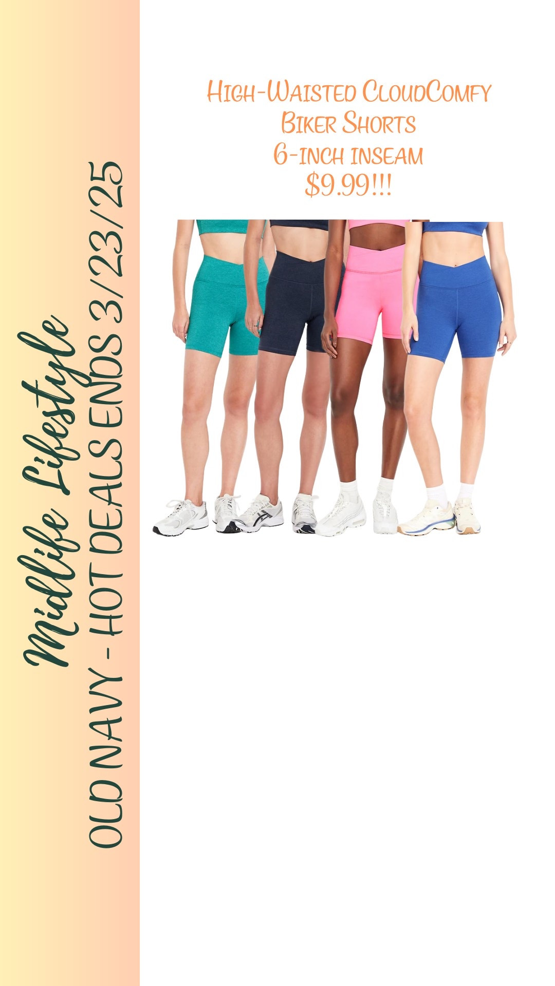 Cozy meets chic in the Old Navy Extra High-Waisted CloudComfy Biker Shorts—6-inch inseam, and now only $9.99 through 3/23/25! 🖤✨ 

Grab yours before the sale ends! 

#OldNavy #BikerShorts #Sale

#LTKSaleAlert #LTKActive